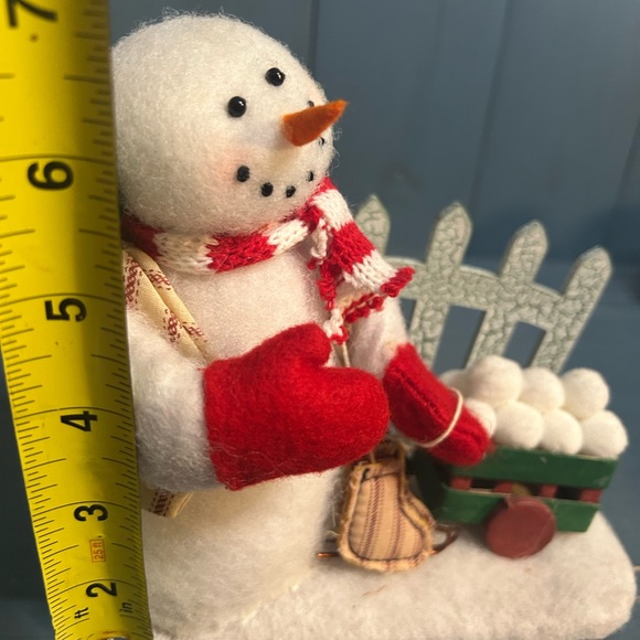 Cheerful Snowman with Red and Green Accents - Picture 7 of 11